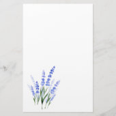 Wasserfarbe Lavender Bouquet Briefpapier (Vorderseite)