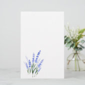Wasserfarbe Lavender Bouquet Briefpapier (Stehend Vorderseite)