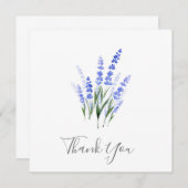 Wasserfarbe Lavender Bouquet Dankeskarte (Vorne/Hinten)
