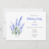 Wasserfarbe Lavender Bouquet Einladung (Vorderseite)