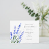 Wasserfarbe Lavender Bouquet Einladung (Stehend Vorderseite)