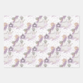 Wasserfarbe Lavender Bouquet Geschenkpapier Set (Vorderseite 2)