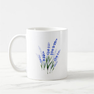 Wasserfarbe Lavender Bouquet Kaffeetasse