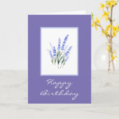 Wasserfarbe Lavender Bouquet Karte (Gelbe Blume)
