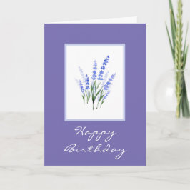 Wasserfarbe Lavender Bouquet Karte