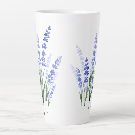 Wasserfarbe Lavender Bouquet Milchtasse (Vorderseite)