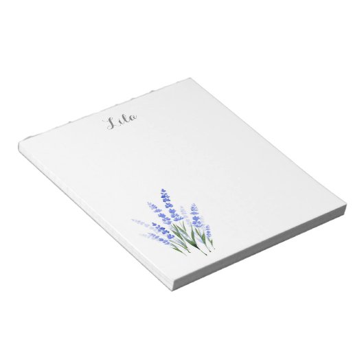 Wasserfarbe Lavender Bouquet Notizblock (angewinkelt)