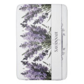 Wasserfarbe Lavender Bouquet Personalisiert Badematte (Vorderseite Vertikal)