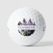 Wasserfarbe Lavender Bouquet Personalisiert Golfball (Vorderseite)