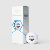 Wasserfarbe Lavender Bouquet Personalisiert Golfball (Verpackung)