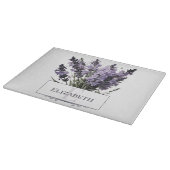 Wasserfarbe Lavender Bouquet Personalisiert Schneidebrett (Ecke)