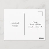 Wasserfarbe Lavender Bouquet Postkarte (Rückseite)