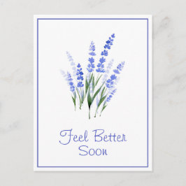 Wasserfarbe Lavender Bouquet Postkarte