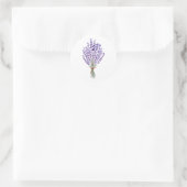 Wasserfarbe Lavender Bouquet Runder Aufkleber (Tasche)
