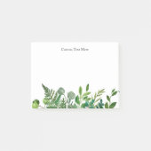 Wasserfarbe Lebende Grünpflanzen Benutzerdefiniert Post-it Klebezettel (Vorderseite)