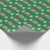 Wasserfarbe Lebkuchen Süße Weihnachtswünsche Geschenkpapier (Ecke)