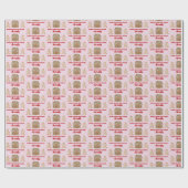 Wasserfarbe Lebkuchen Sweet Christmas wünscht Wrap Geschenkpapier (Flach)