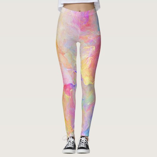 Wasserfarbe Leggings (Vorderseite)