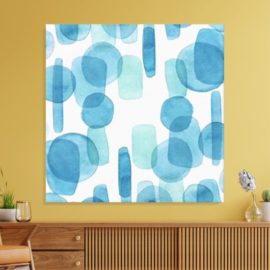 Wasserfarbe Leinwanddruck (Insitu (Wohnzimmer))