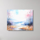 Wasserfarbe Leinwanddruck (Vorderseite)