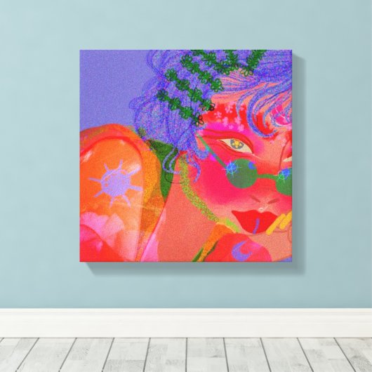 Wasserfarbe Leinwanddruck (Insitu (Holzboden))