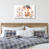 Wasserfarbe Leinwanddruck (Insitu (Schlafzimmer))