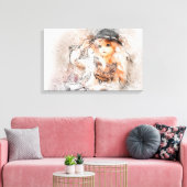 Wasserfarbe Leinwanddruck (Insitu (Wohnzimmer))