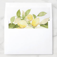 Wasserfarbe Lemon Amalfi Umschlag
