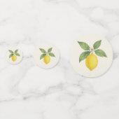 Wasserfarbe Lemon Birthday Konfetti (Vorderseiten)