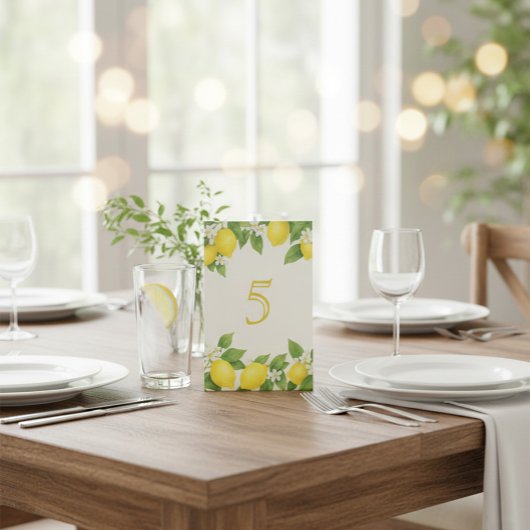 Wasserfarbe Lemon Birthday Sockelschild