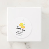 Wasserfarbe Lemon Brautparty vielen Dank Geschenkanhänger (Beispiel)