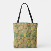 Wasserfarbe Lemon Frucht Taupe Personalisiert Tasche (Rückseite)