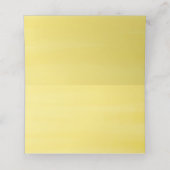 Wasserfarbe Lemon Grüne Landschaft Garland Hochzei Platzkarte (Innenseite Aufgefaltet)