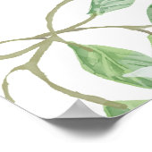 Wasserfarbe Lemon Küche Dekoration Art Poster (Ecke)