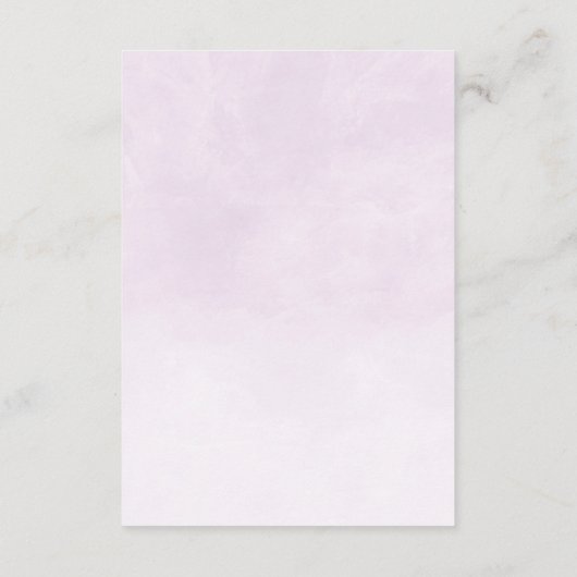 Wasserfarbe Lemon Lavender Boho UAWG Begleitkarte (Rückseite)