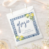 Wasserfarbe Lemon Positano Babydusche Geschenktütchen (Ausgeschnitten)