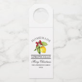 Wasserfarbe Lemon Weihnachten Flaschenanhänger (Vorderseite)