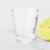 Wasserfarbe Lemon Weihnachten Schnapsglas (Links)