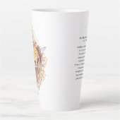 Wasserfarbe Leo Astrologie Zodiac Zeichen | Monogr Milchtasse (Vorderseite)