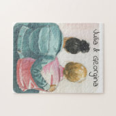 Wasserfarbe Lesbische Paar Personalisiert Puzzle (Horizontal)