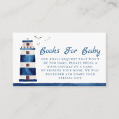 Wasserfarbe Leuchtturm Kinderdusche Buchungsanfrag Begleitkarte (Vorderseite)