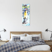 Wasserfarbe - Leuchtturm Leinwanddruck (Insitu (Schlafzimmer))