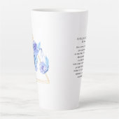 Wasserfarbe Libra Astrologie | Monogramm Milchtasse (Vorderseite)