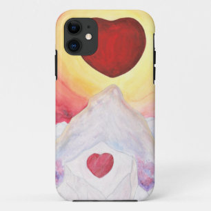 Wasserfarbe Liebe im Herzen der Berge Case-Mate iPhone Hülle