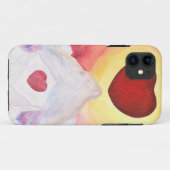 Wasserfarbe Liebe im Herzen der Berge Case-Mate iPhone Hülle (Rückseite (Horizontal))