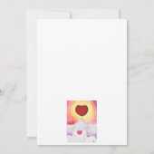 Wasserfarbe Liebe im Herzen der Berge Einladung (Rückseite)