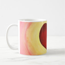 Wasserfarbe Liebe im Herzen der Berge Kaffeetasse