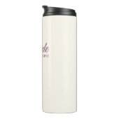 Wasserfarbe Lila Blume Bouquet-Bride- Thermosbecher (Nach rechts gedreht)