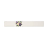 Wasserfarbe Lila Blume Bouquet-Wedding- Einladungsbanderole (Flach)