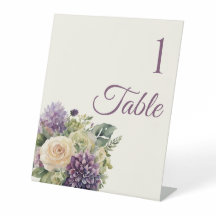 Wasserfarbe Lila Blume Bouquet-Wedding-